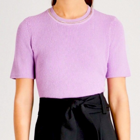 Maje Magrite Chain-embellished Cotton Sweater b2b - Picture 2 of 9